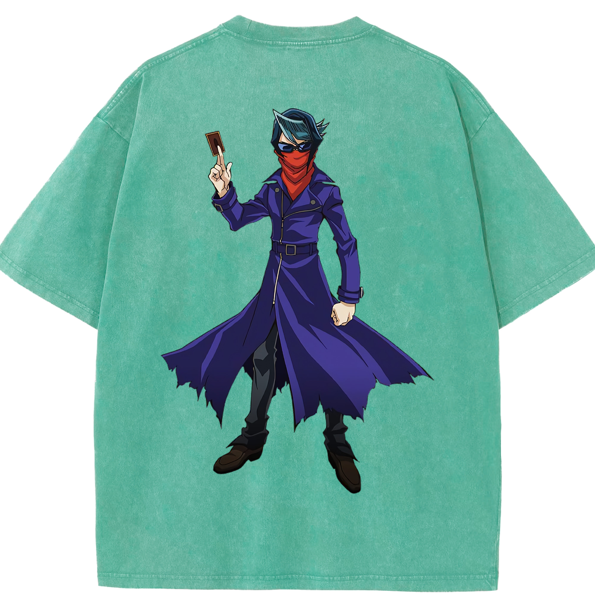 （画像用） 遊☆戯☆王 Yu-Gi-Oh! 綿100% ヴィンテージ風 半袖Tシャツ（背面プリント）